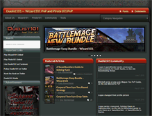 Tablet Screenshot of duelist101.com